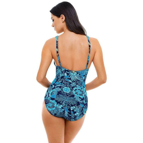 Amoressa Blue Jasmine Rumba  One Piece Swimsuit - Sandi's Beachwear