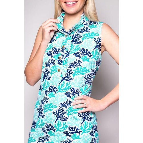 Katherine Way - Campeche Dress Coral - Sandi's Beachwear