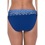 Profile by Gottex Folklore Petrol Blue Fold Over Hipster Bikini Bottom - Sandi's Beachwear