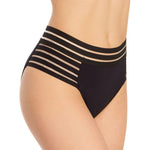 Vince Camuto - Coast Lines Mesh Elastic High Waist Swim Bottom - Sandi's Beachwear