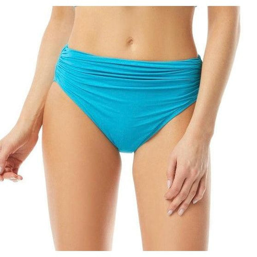 Carmen Marc Valvo - Classic Shirred Waist Bikini Bottom - Sandi's Beachwear