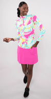Gottex Lifestyle- Long Sleeve Zip Mock Neck Top - Sandi's Beachwear