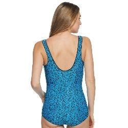 Active Spirit - In The Wild Zip Front One Piece Swimsuit - Sandi's Beachwear