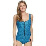 Active Spirit - In The Wild Zip Front One Piece Swimsuit - Sandi's Beachwear