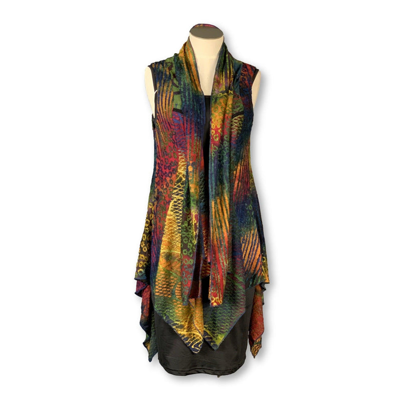 Kamana - Multi Color Open Cardigan - Sandi's Beachwear