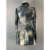 Kamana Black & Grey Patch Blue Open Cardigan - Sandi's Beachwear