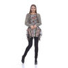 Kamana Beige Multi-Color Long Sleeve Tunic - Sandi's Beachwear