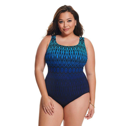LONGITUDE - Tahoe Ombre Triple X-Back One Piece Swimsuit - Sandi's Beachwear