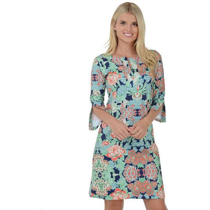 Chelsea Gunn Designs - Molokai 3/4 Sleeve Dress - Sandi's Beachwear