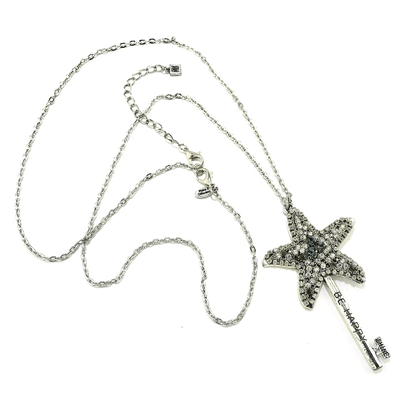 Good Works - Be Happy Star Key Necklace - Sandi's Beachwear