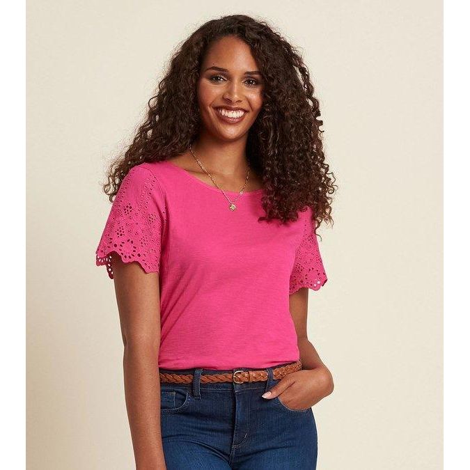 Hatley- Eyelet Tee - Sandi's Beachwear